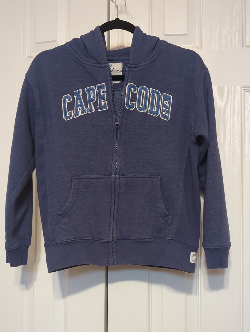 Cuffy's Cape Cod Blue Zip-Up Hoodie Medium 10/12